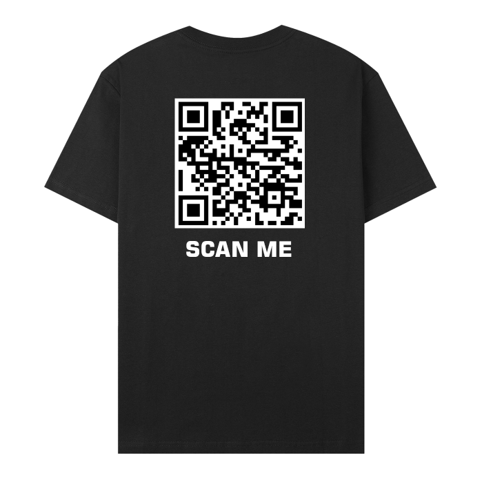 Custom QR Code Shirt – Black