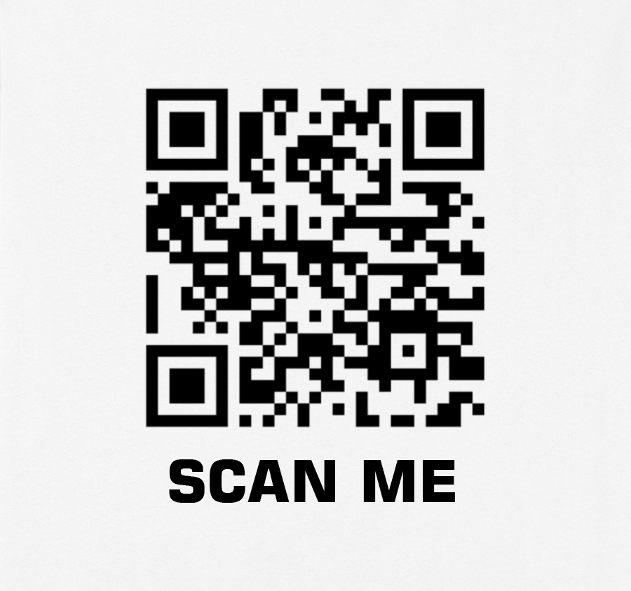 Custom QR Code Shirt – White